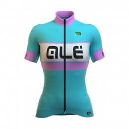 2016 Donne Ale Graphics PRR Bermuda - Turquoise Maglia Ciclismo Manica Corta 53106-OL