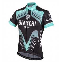 Bianchi Milano Tuela Donne Maglia Ciclismo Manica Corta nero celeste 24288-LI