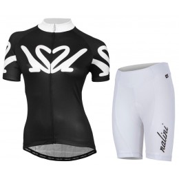 NALINI PRO Donne Enne Nuovo abbigliamento Bici Completo Maglia Ciclismo Corta e Pantaloncini nero bianco 98294-XR
