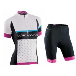 Northwave Donne bianco Squadre Pro abbigliamento Bici Completo Maglia Ciclismo Corta e Pantaloncini 57556-VU