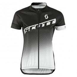 2017 Scott Donne nero bianco Maglia Ciclismo Manica Corta 10226-LF
