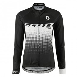 2017 Scott Rc Donne nero bianco Maglie Ciclismo Manica Lunga 28447-YV