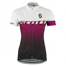 2017 Scott Donne bianco violett Maglia Ciclismo Manica Corta 29423-RP