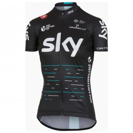 Sky Pro Donne 2017 nero Maglia Ciclismo Manica Corta 59667-FN