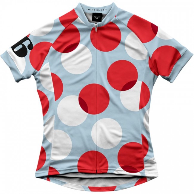 2016 Twin Six Polka Donne Maglia Ciclismo Manica Corta 76893-WU 2016 Twin Six Polka Donne Maglia Ciclismo Manica Corta 76893-WU