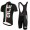 2016 ALE nero Nuovo abbigliamento Ciclismo Completo Maglia Ciclismo Corta e Salopette 19664-QF