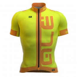 2016 ALE Graphics PRR Arcobaleno Maglia Ciclismo Manica Corta Fluo giallo 27555-WW