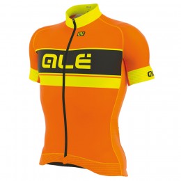 2017 Ale Graphics PRR Bermuda Maglia Ciclismo Manica Corta arancia Fluo 48010-NE