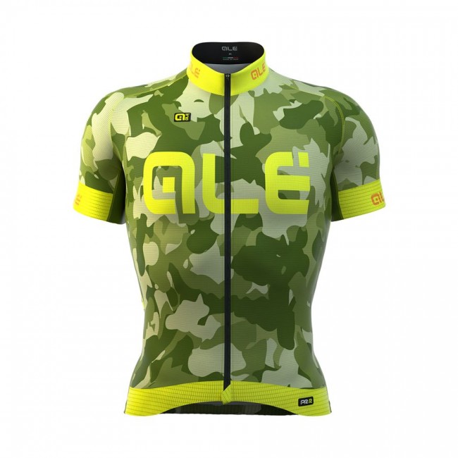 2016 ALE Graphics PRR Camo Maglia Ciclismo Manica Corta Fluo giallo 66772-ZF 2016 ALE Graphics PRR Camo Maglia Ciclismo Manica Corta Fluo giallo 66772-ZF