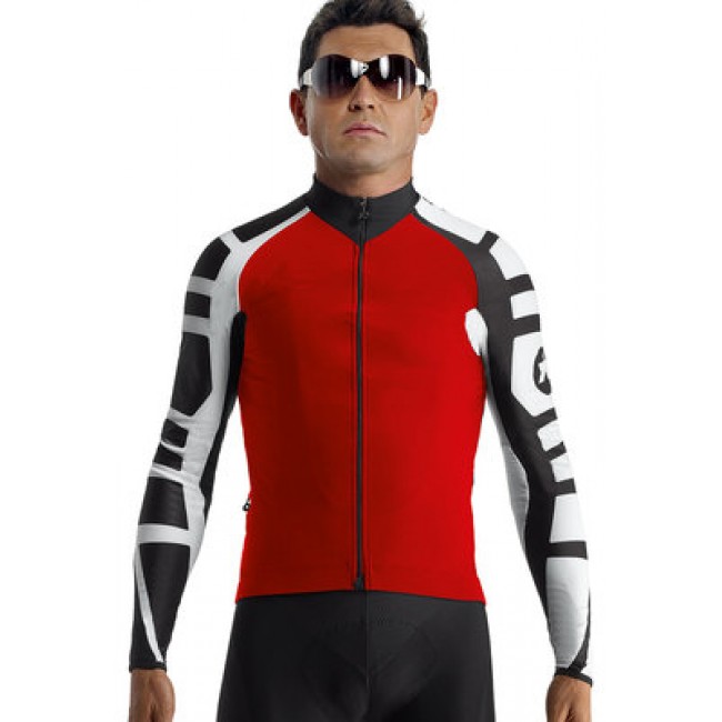2016 Assos Rosso Maglia Ciclismo Manica Lunga 11375-CK 2016 Assos Rosso Maglia Ciclismo Manica Lunga 11375-CK