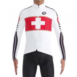 2016 Assos bianco Maglia Ciclismo Manica Lunga 27244-PV