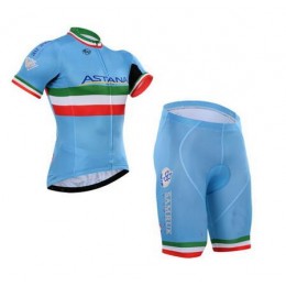 2016 Astana Nuovo abbigliamento Bici Completo Maglia Ciclismo Corta e Pantaloncini 03 77291-QP