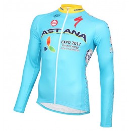 2016 ASTANA PRO TEAM Maglie Ciclismo Manica Lunga 97915-DV