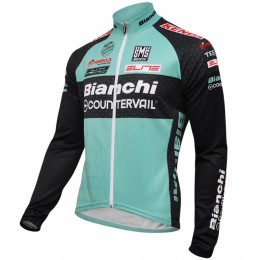 2016 Bianchi Countervail verde Maglie Ciclismo Manica Lunga 58476-SQ