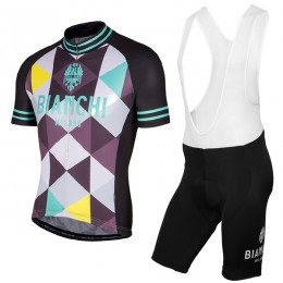 Bianchi Milano 2017 abbigliamento Ciclismo Completo Maglia Ciclismo Corta e Salopette A6 14294-MO