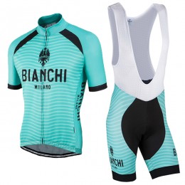 Bianchi Milano 2017 abbigliamento Ciclismo Completo Maglia Ciclismo Corta e Salopette A1 22849-MO