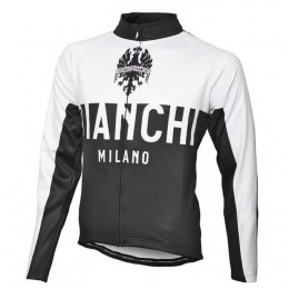 2016 Bianchi Milano Nalon bianco -nero Maglie Ciclismo Manica Lunga 72724-SX