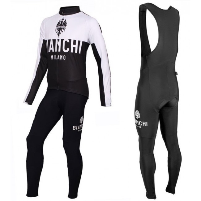 2016 Bianchi Milano Nalon bianco -nero Squadre Pro Abbigliamento Ciclismo Maglia Ciclismo Manica Lunga e Salopette Lunga 75196-TQ 2016 Bianchi Milano Nalon bianco -nero Squadre Pro Abbigliamento Ciclismo Maglia Ciclismo Manica Lunga e Salopette Lunga 75196-TQ