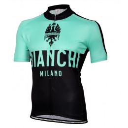 Bianchi Milano Nalon Maglia Ciclismo Manica Corta nero celeste 82757-TK