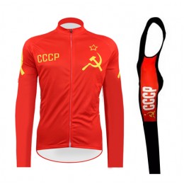 2016 CCCP Abbigliamento Ciclismo Maglia Ciclismo Manica Lunga e Salopette Lunga 01 81742-JD