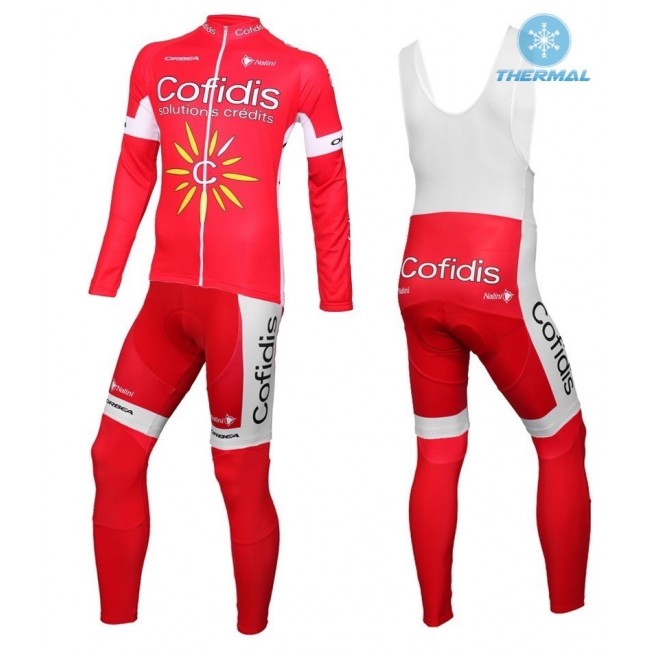 2016 Cofidis Team Thermo Squadre Pro Abbigliamento Ciclismo Maglia Ciclismo Manica Lunga e Salopette Lunga 47165-VM 2016 Cofidis Team Thermo Squadre Pro Abbigliamento Ciclismo Maglia Ciclismo Manica Lunga e Salopette Lunga 47165-VM