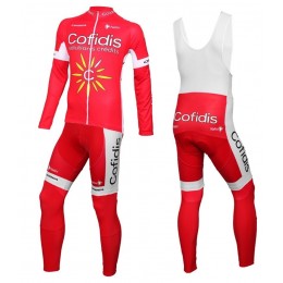 2016 Cofidis Team Squadre Pro Abbigliamento Ciclismo Maglia Ciclismo Manica Lunga e Salopette Lunga 84696-XC