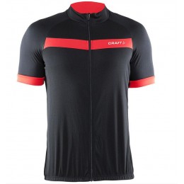 2016 Craft Maglia Ciclismo Manica Corta nero Rosso 19349-FR