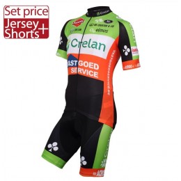 2016 CRELAN -VASTGOEDSERVICE Nuovo abbigliamento Bici Completo Maglia Ciclismo Corta e Pantaloncini 66855-NW