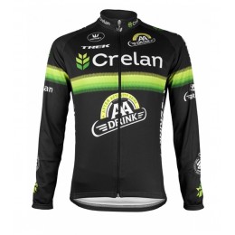 2016 Crelan -AA Drink nero Maglie Ciclismo Manica Lunga 53138-MS
