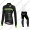 2016 Team Cannondale Winter Nuovo Abbigliamento Ciclismo Maglia Ciclismo Manica Lunga e Salopette Lunga nero verde 17588-XG