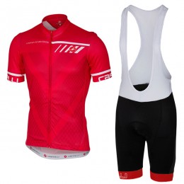 Castelli Velocissimo Rosso abbigliamento Ciclismo Completo Maglia Ciclismo Corta e Salopette 23504-JK