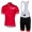 Castelli Velocissimo Rosso abbigliamento Ciclismo Completo Maglia Ciclismo Corta e Salopette 23504-JK
