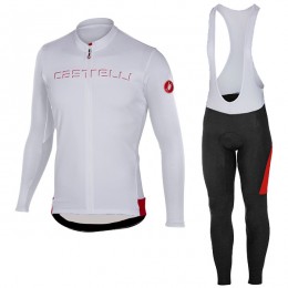 CASTELLI Prologo 5 bianco Abbigliamento Ciclismo Maglia Ciclismo Manica Lunga e Salopette Lunga 26469-NK