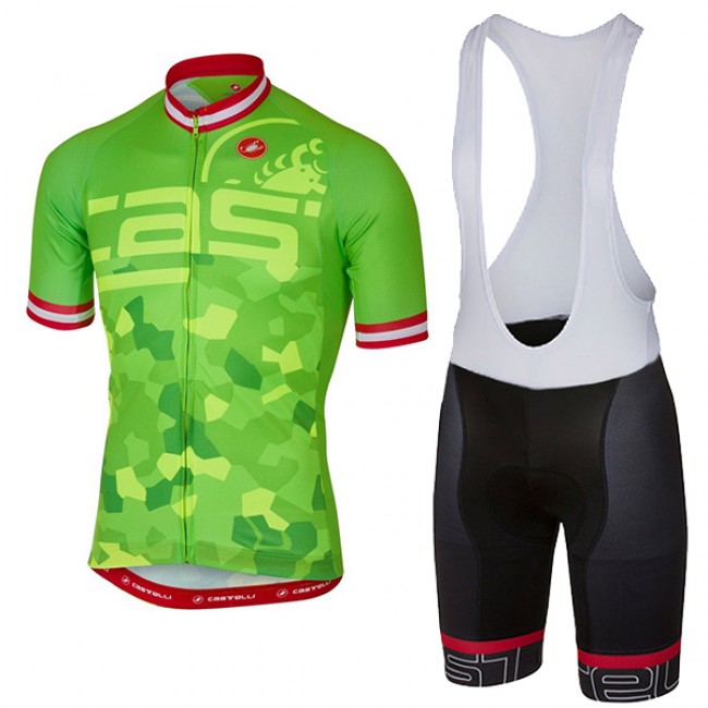 CASTELLI ATTACCO verde abbigliamento Ciclismo Completo Maglia Ciclismo Corta e Salopette 44379-BD CASTELLI ATTACCO verde abbigliamento Ciclismo Completo Maglia Ciclismo Corta e Salopette 44379-BD