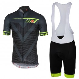 Castelli Velocissimo Anthracite abbigliamento Ciclismo Completo Maglia Ciclismo Corta e Salopette 60498-HJ