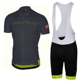 CASTELLI Prologo 5 Anthracite abbigliamento Ciclismo Completo Maglia Ciclismo Corta e Salopette 94418-ZG