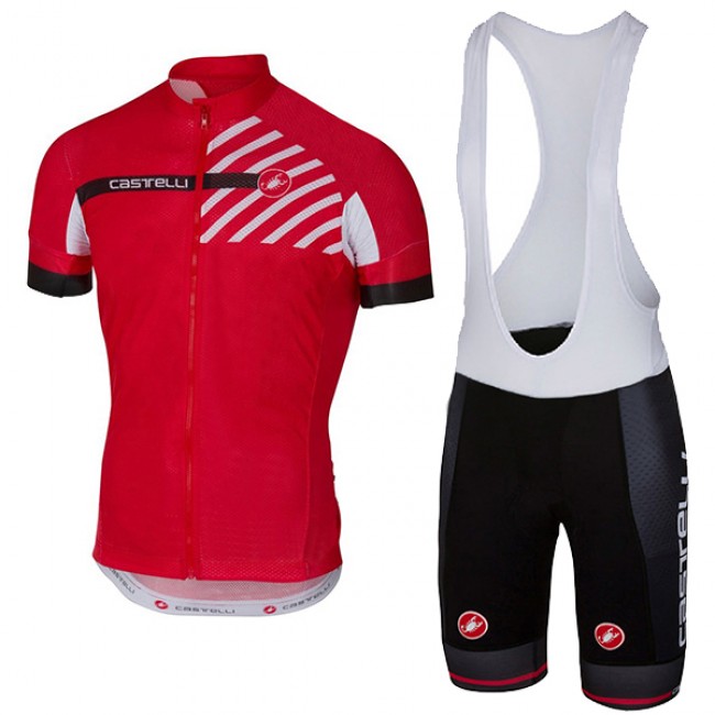 CASTELLI Free AR 4.1 Rosso abbigliamento Ciclismo Completo Maglia Ciclismo Corta e Salopette 94474-GT CASTELLI Free AR 4.1 Rosso abbigliamento Ciclismo Completo Maglia Ciclismo Corta e Salopette 94474-GT