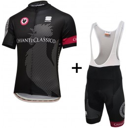 Chianti Nuovo abbigliamento Ciclismo Completo Maglia Ciclismo Corta e Salopette nero 49087-UO