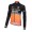 2016 Team DE -Rose nero -arancia Maglie Ciclismo Manica Lunga 25035-TU