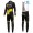 2016 Direct Energie Team nero Thermo Squadre Pro Abbigliamento Ciclismo Maglia Ciclismo Manica Lunga e Salopette Lunga 19030-PD