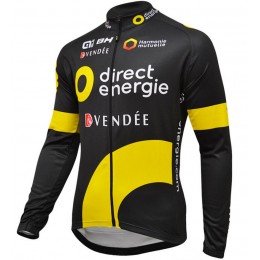 2016 Direct Energie Maglie Ciclismo Manica Lunga 26901-EE