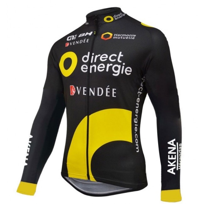 2016 Direct Energie Team nero Maglie Ciclismo Manica Lunga 98962-JR 2016 Direct Energie Team nero Maglie Ciclismo Manica Lunga 98962-JR