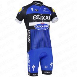 2016 QUICK STEP Pro abbigliamento Bici Completo Maglia Ciclismo Corta e Pantaloncini blu 33758-XR