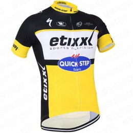 2016 QUICK STEP Pro Maglia Ciclismo Manica Corta giallo 78486-RY