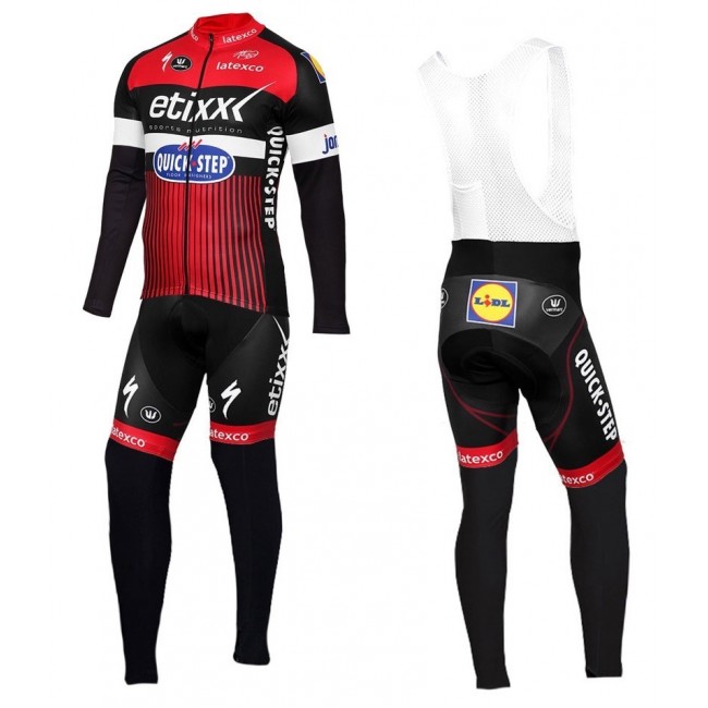 2016 Etixx -Quick Step TDF edizione Rosso Squadre Pro Abbigliamento Ciclismo Maglia Ciclismo Manica Lunga e Salopette Lunga 88561-KX 2016 Etixx -Quick Step TDF edizione Rosso Squadre Pro Abbigliamento Ciclismo Maglia Ciclismo Manica Lunga e Salopette Lunga 88561-KX