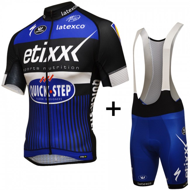 ETIXX QUICK STEP 2016 abbigliamento Ciclismo Completo Maglia Ciclismo Corta e Salopette 95123-VU ETIXX QUICK STEP 2016 abbigliamento Ciclismo Completo Maglia Ciclismo Corta e Salopette 95123-VU
