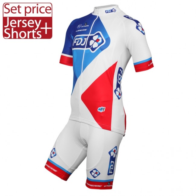 2016 FDJ Nuovo abbigliamento Bici Completo Maglia Ciclismo Corta e Pantaloncini 95424-IG 2016 FDJ Nuovo abbigliamento Bici Completo Maglia Ciclismo Corta e Pantaloncini 95424-IG