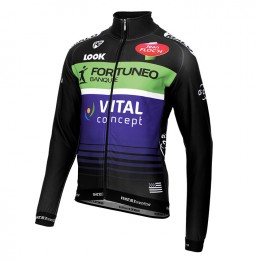 FORTUNEO-VITAL 2016 Team hiver Maglie Ciclismo Manica Lunga 19995-KH