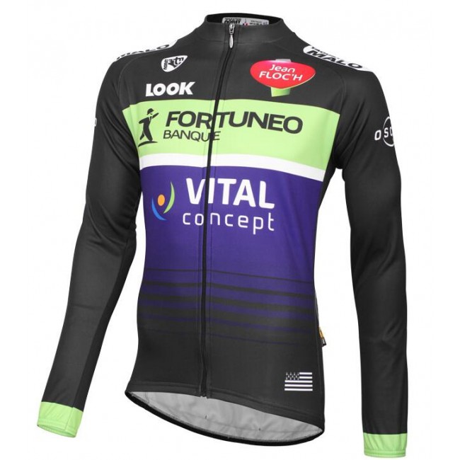 2016 FORTUNEO-VITAL CONCEPT Maglie Ciclismo Manica Lunga 48037-ZF 2016 FORTUNEO-VITAL CONCEPT Maglie Ciclismo Manica Lunga 48037-ZF