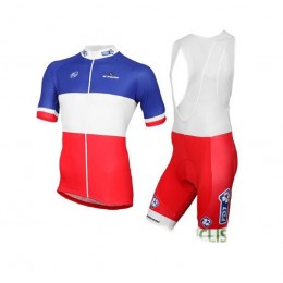 FDJ 2017 Nuovo abbigliamento Ciclismo Completo Maglia Ciclismo Corta e Salopette 78784-CL